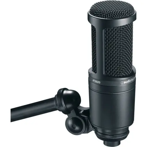 Audio-Technica AT2020 Cardioid Condenser Microphone – Black