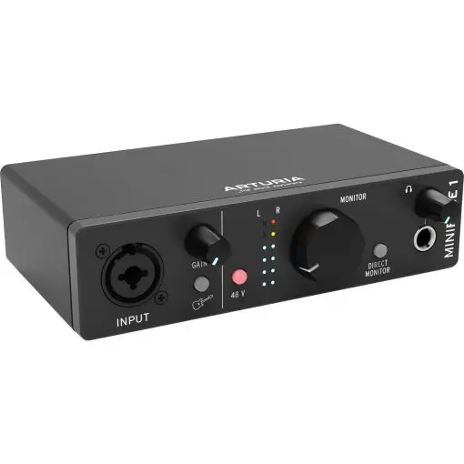 Arturia MiniFuse 1 Portable USB-C Audio Interface – Black